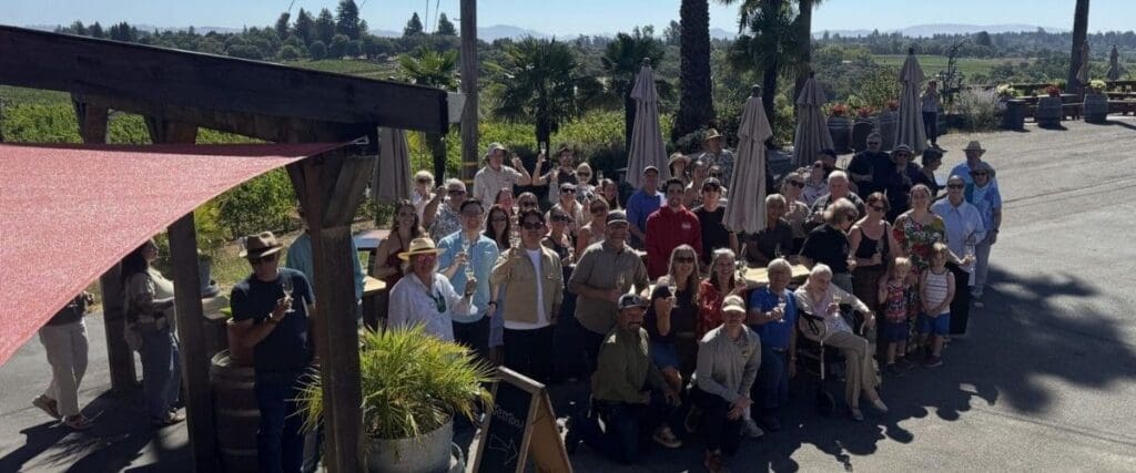 iron horse staff at harvest outside
